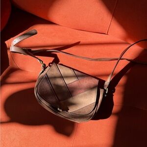 Brown Leather Crossbody Bag